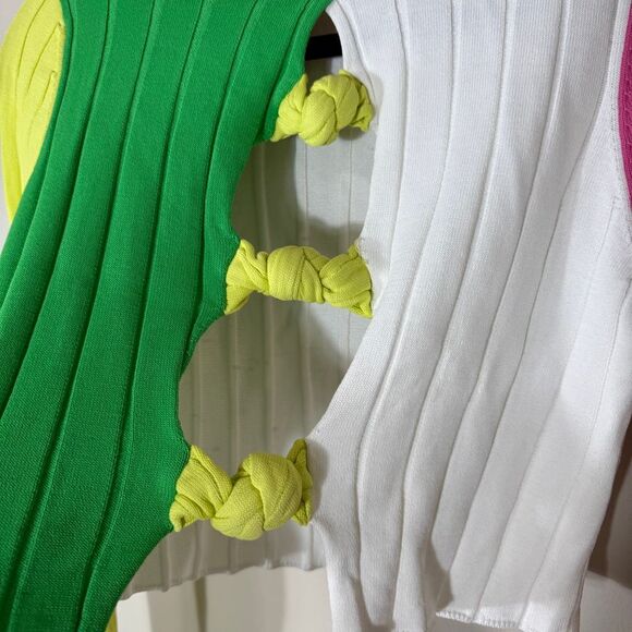 Akira Women’s All Eyes On Me Retro Colorblock Ribbed Knit Outfit Set Size Large - Picture 6 of 11